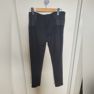 Zara Basic Black fitted trousers US Large